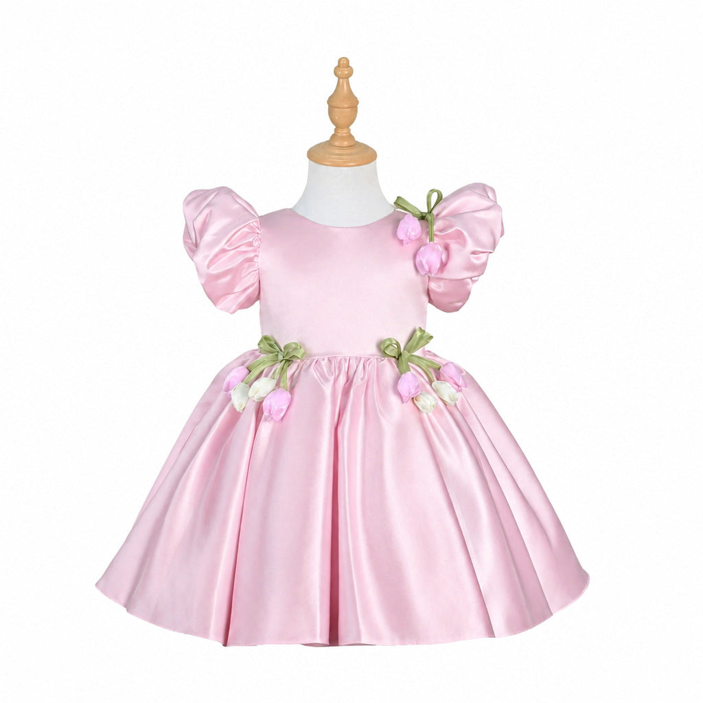 Camille Flower Fairy Dress in Pink