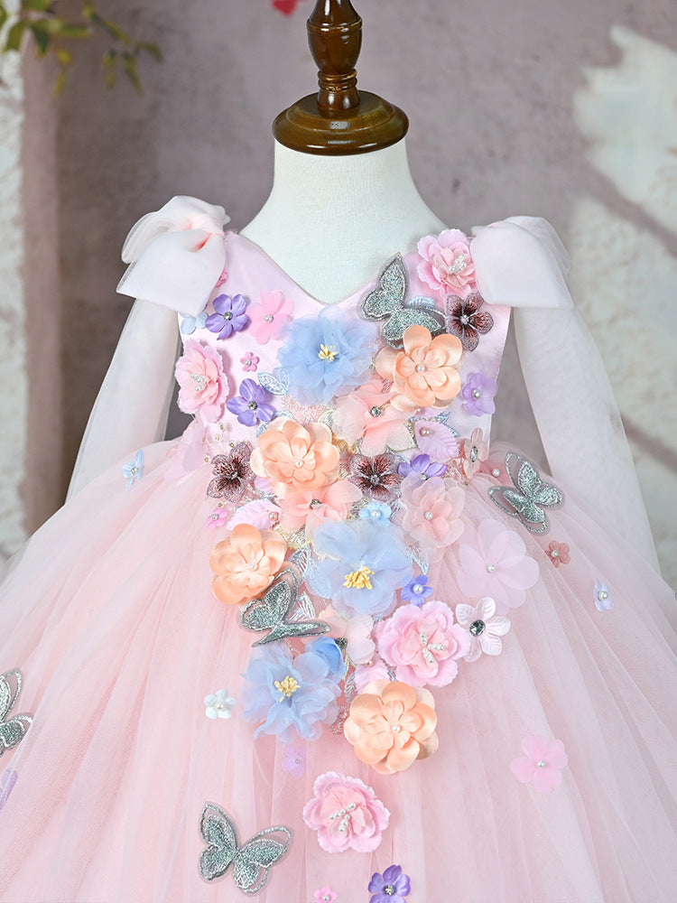 Vivienne Handmade Appliqué Gown detail