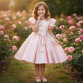 Vivienne Handmade Applique Gown - front