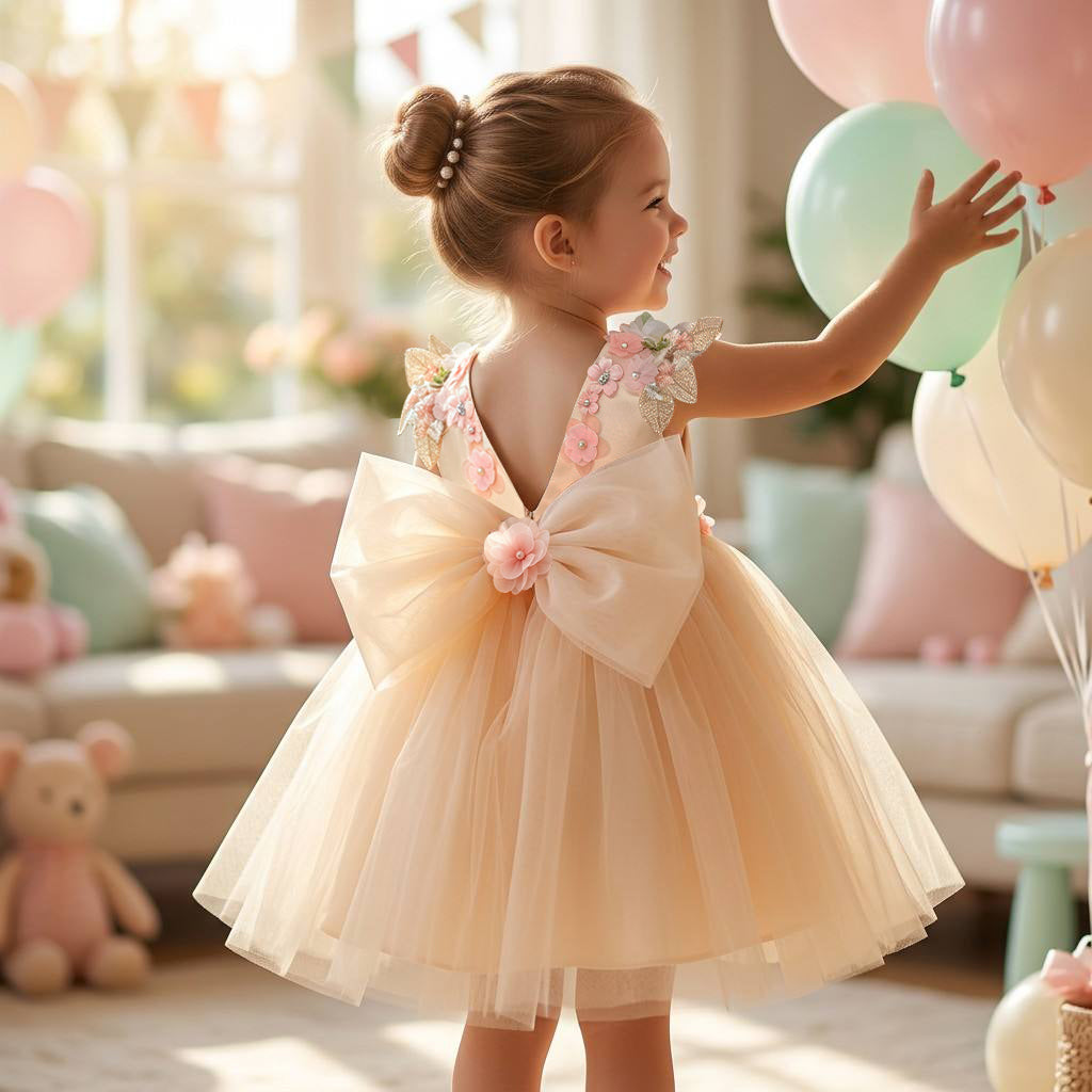 Seraphine Floral Applique Ball Gown - view 3