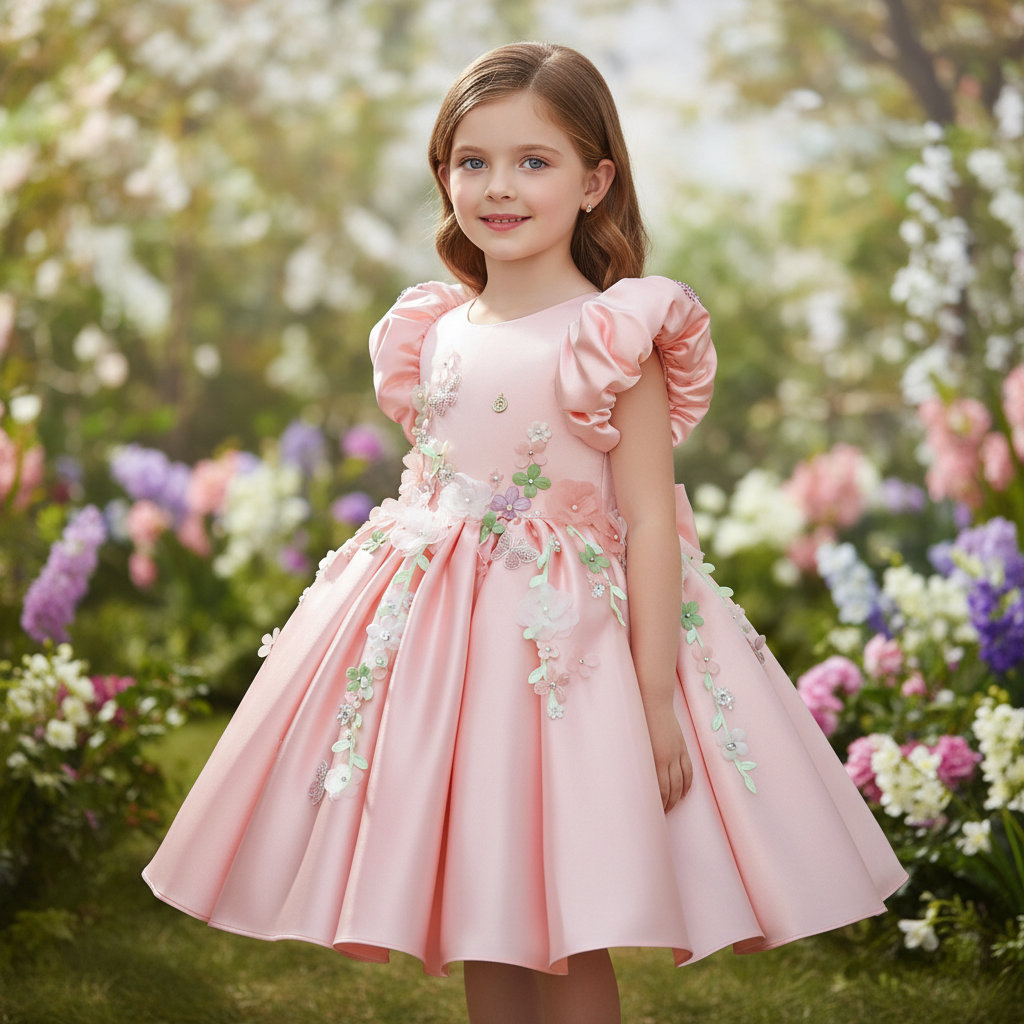 Vivienne Handmade Applique Gown - view 6