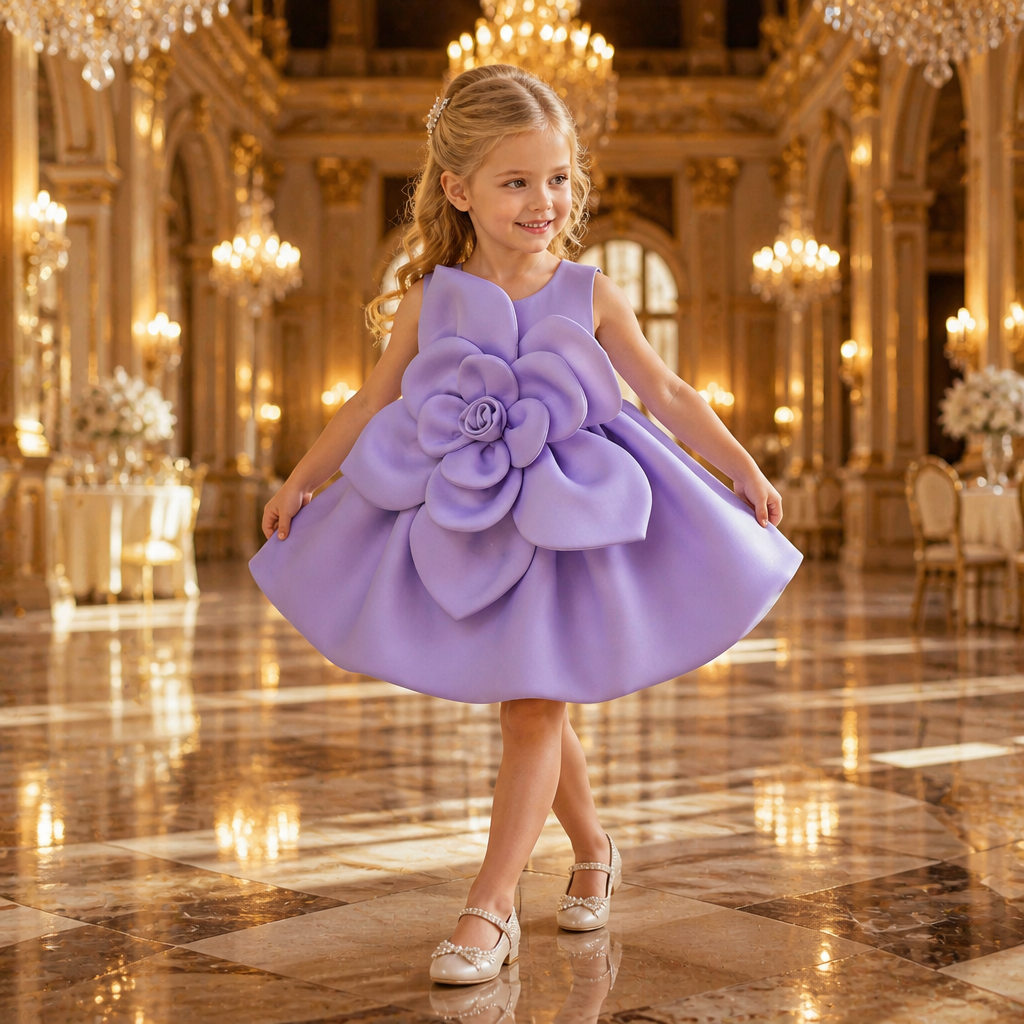 Delphine 3D Bloom Gown - view 3