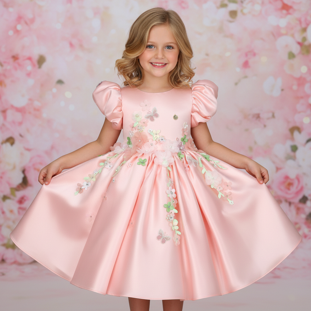 Vivienne Handmade Applique Gown - view 4