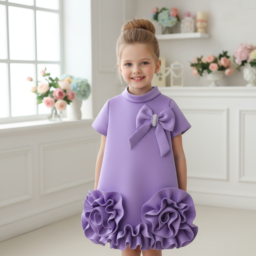 Camille Round-Neck Party Dress - view 3