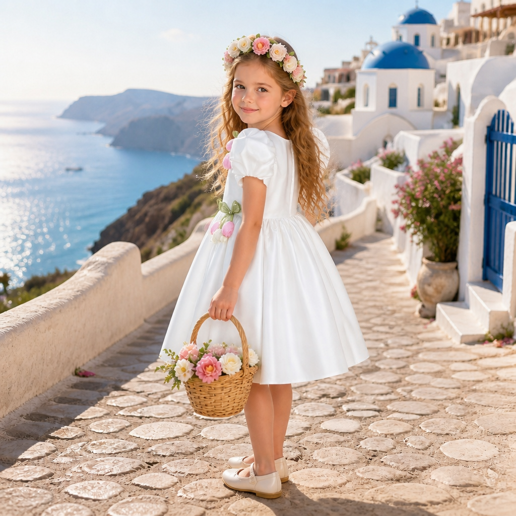 Margot Satin Knee-Length Dress - view 5