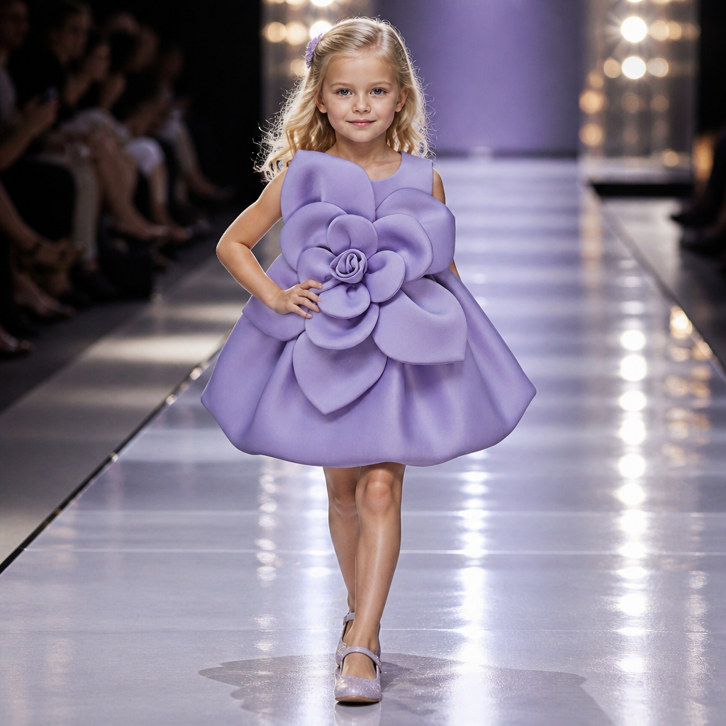 Delphine 3D Bloom Gown - view 4