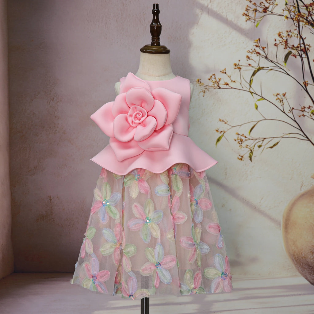 Rosalie Ruffled Tulle Gown - view 4