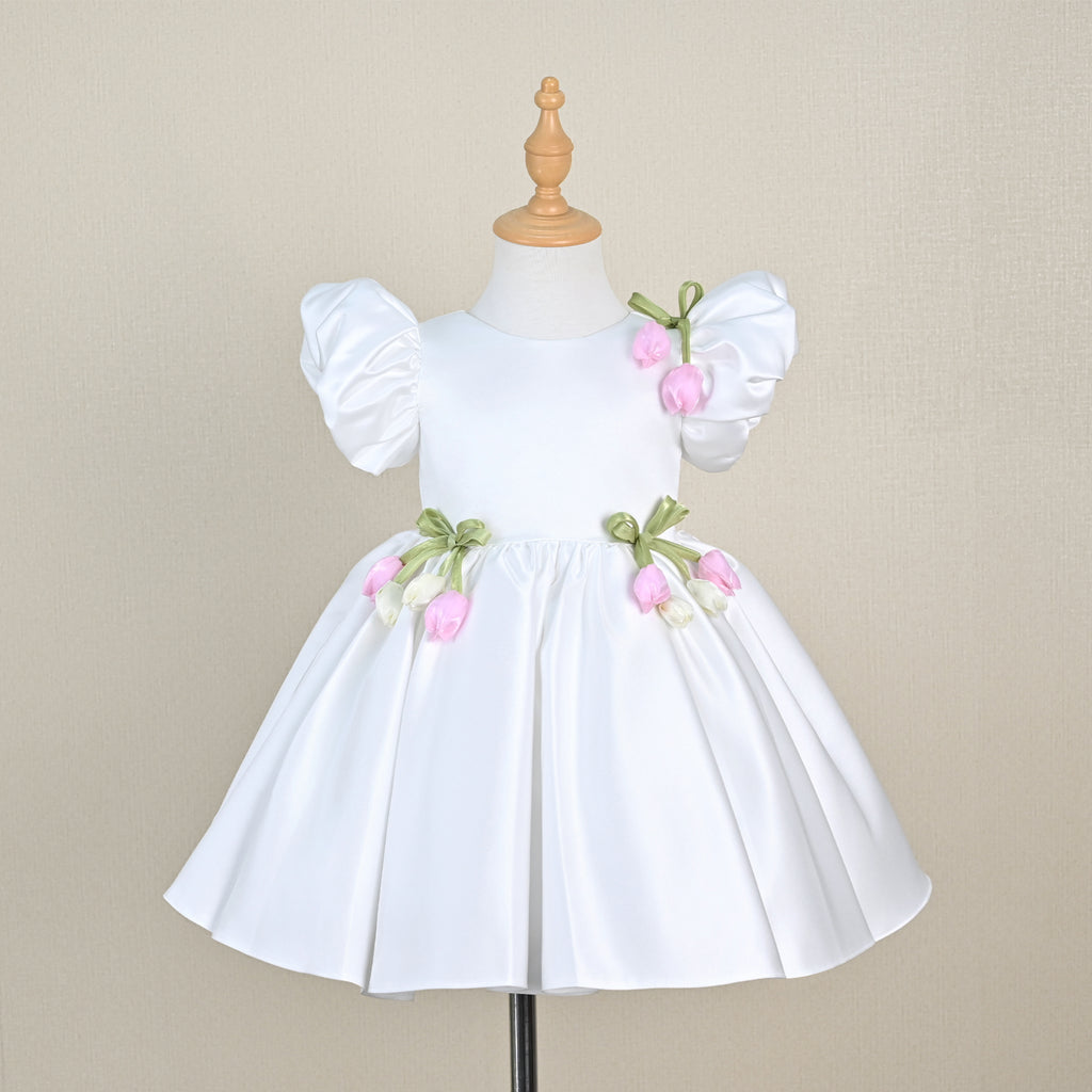 Margot Satin Knee-Length Dress - view 6