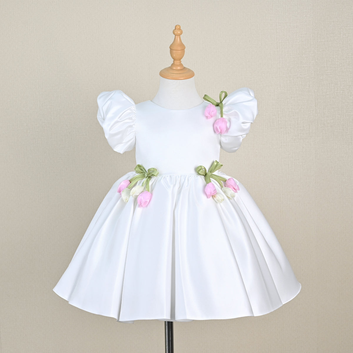 Margot Satin Knee-Length Dress - view 6