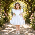 Margot Satin Knee-Length Dress - front