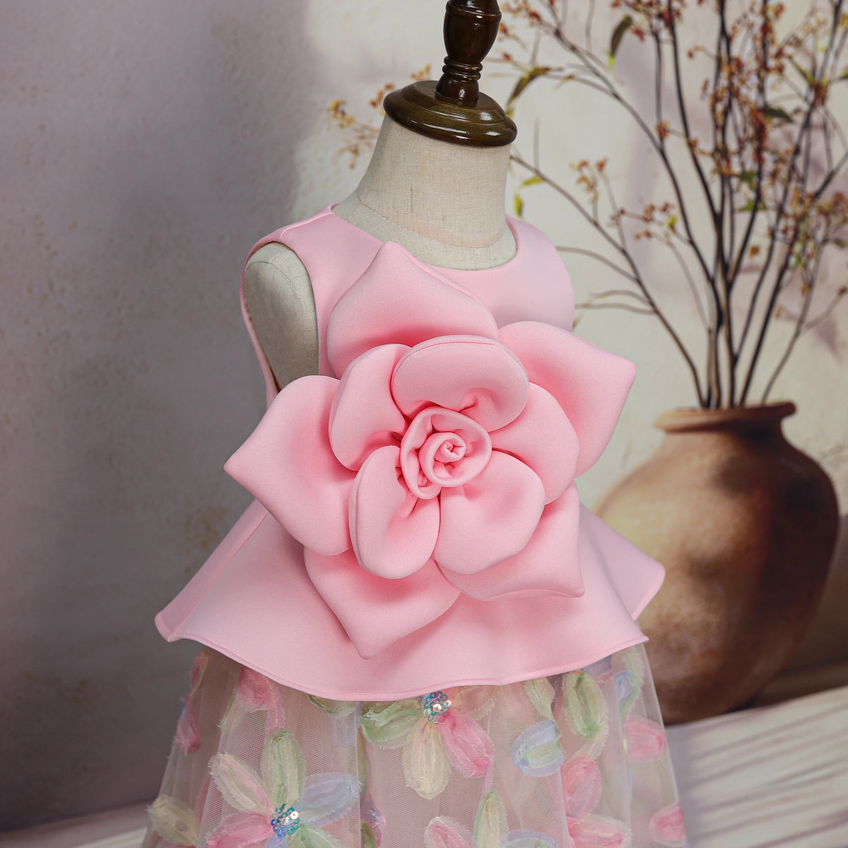 Rosalie Ruffled Tulle Gown - view 5