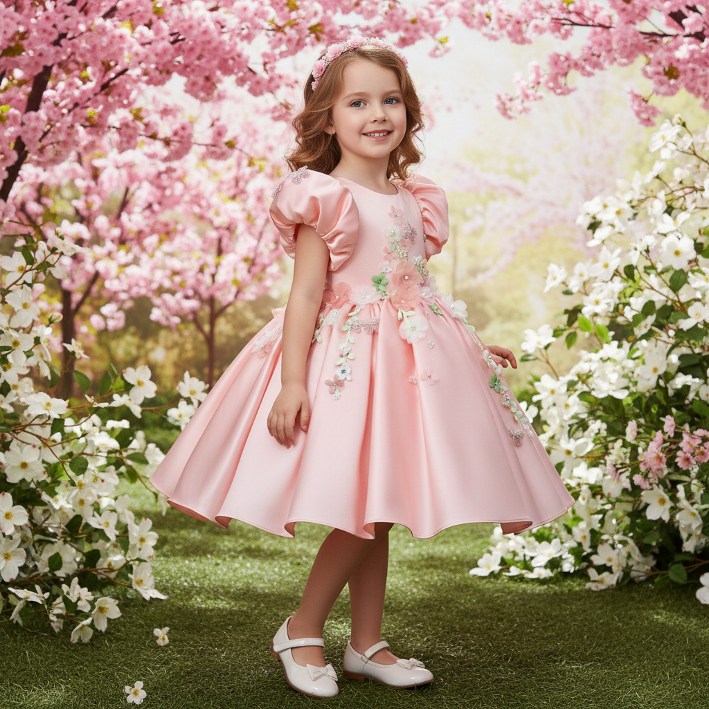 Vivienne Handmade Applique Gown - view 5