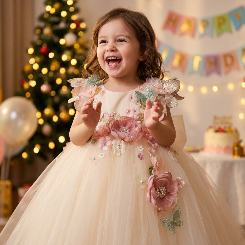 Delphine Bloom Tulle Gown