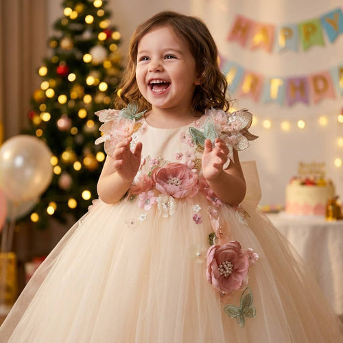 Delphine Bloom Tulle Gown