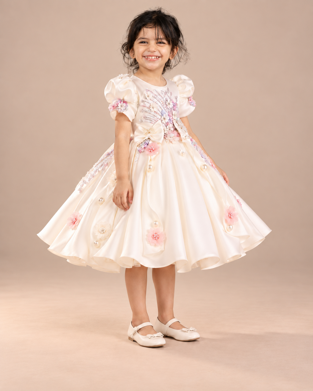 Céleste Mesh Flower Girl Dress - image 5
