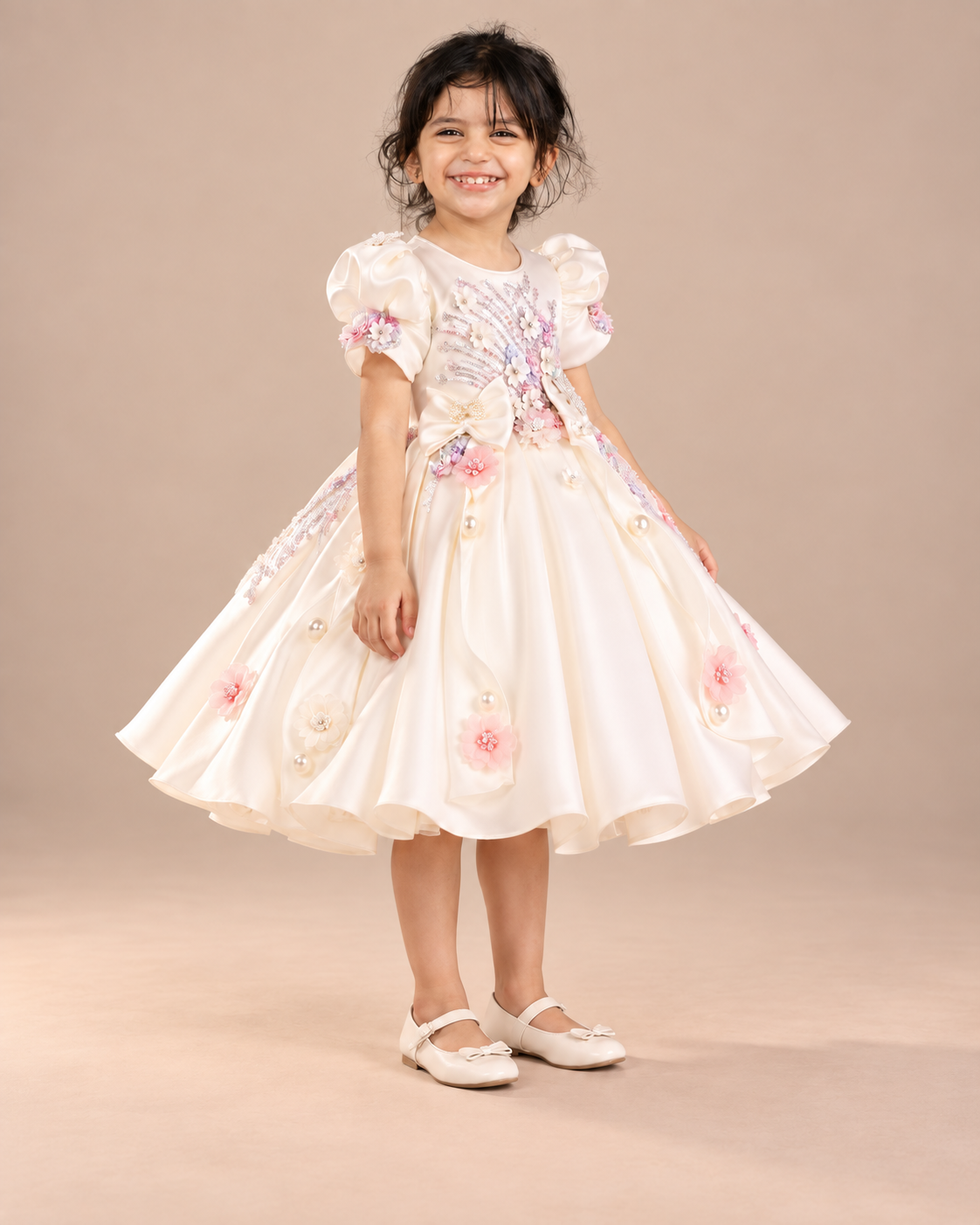 Céleste Mesh Flower Girl Dress - image 5
