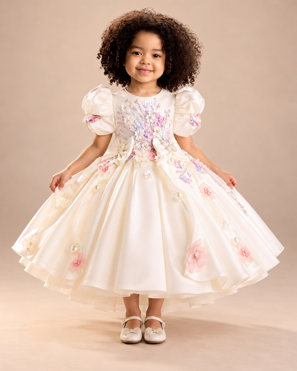 Céleste Mesh Flower Girl Dress - image 6