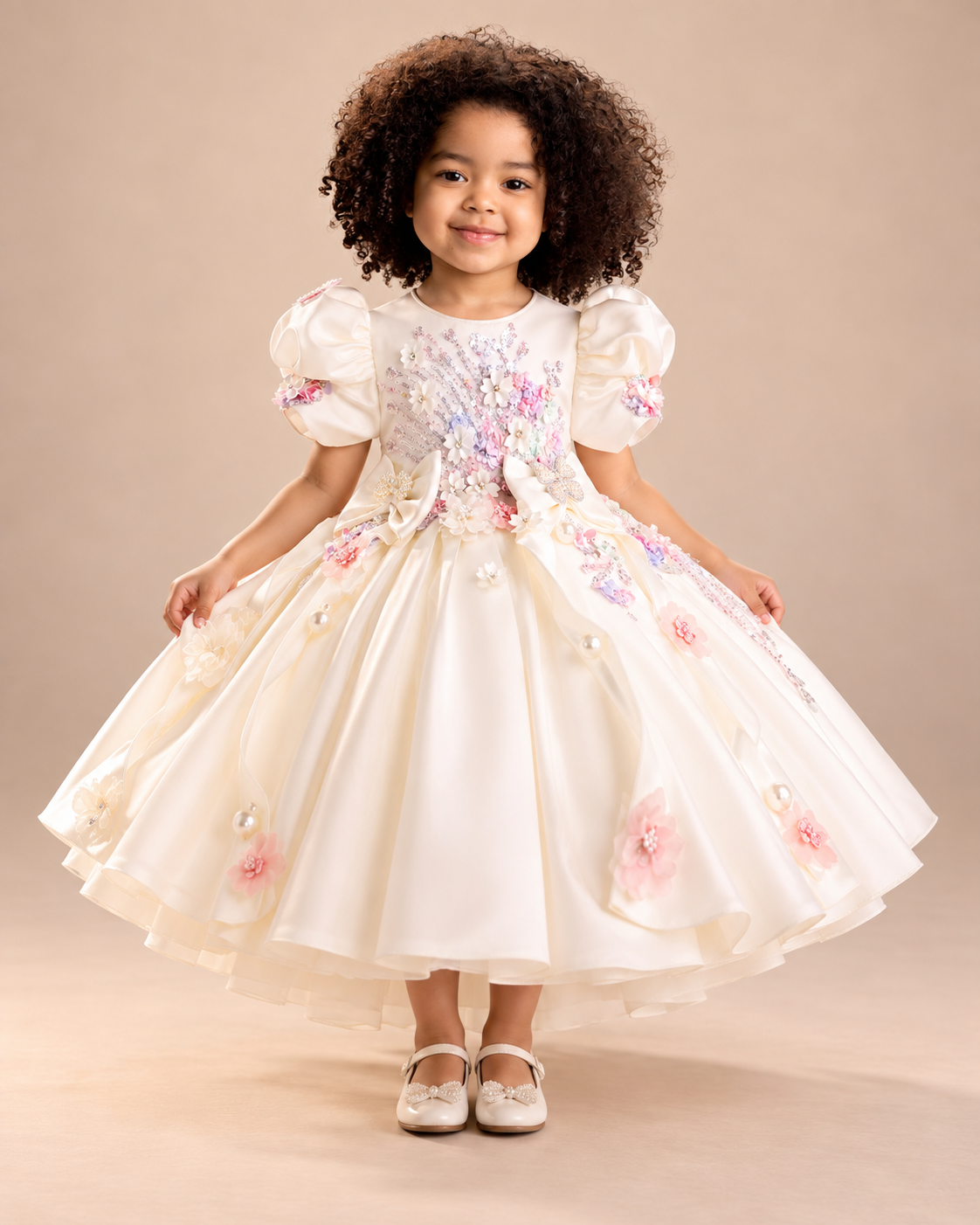 Céleste Mesh Flower Girl Dress - image 6