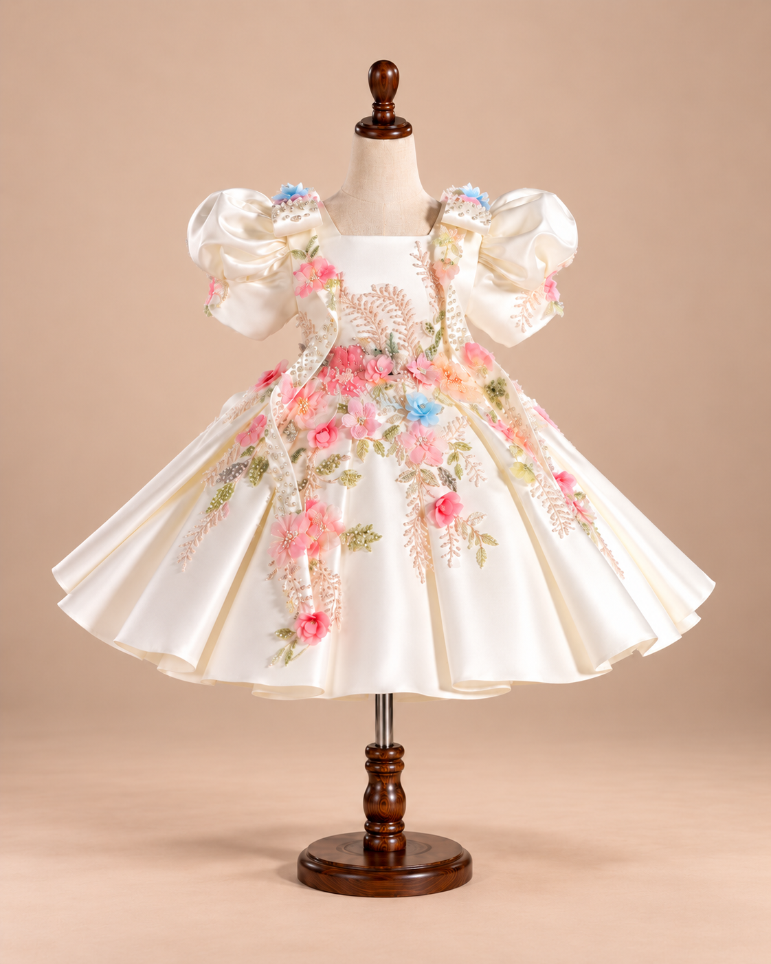 Juliette Square-Neck Flower Girl Dress - image 1