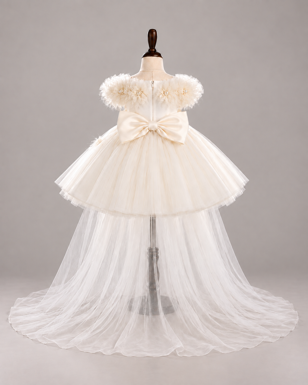Colette Champagne Flower Girl Gown - image 4