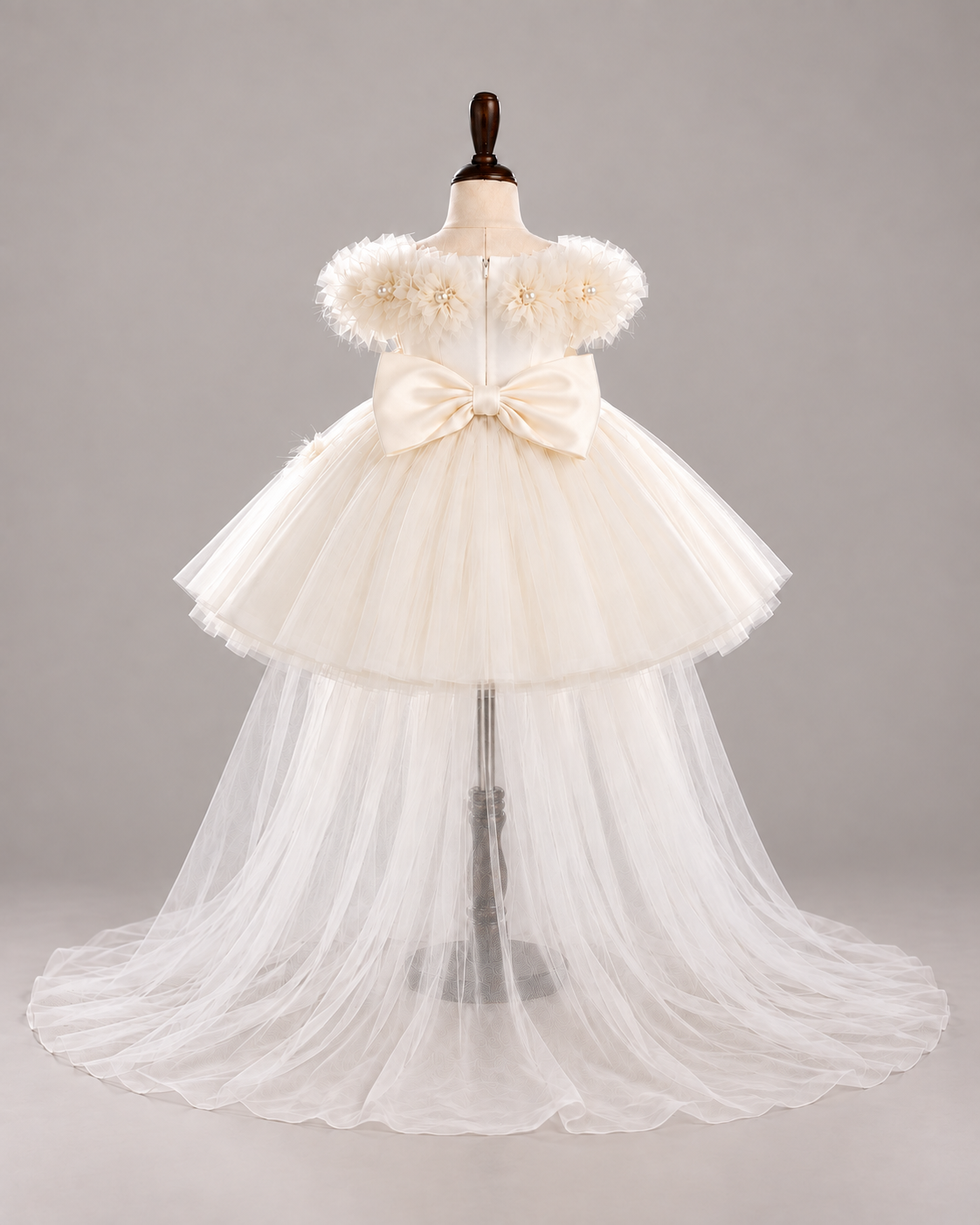 Colette Champagne Flower Girl Gown - image 4